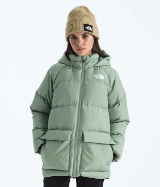Chlapecká a dívčí krátká parka North s fleecovou podšívkou