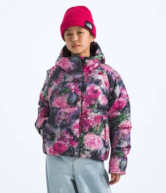 Dívčí bunda North Down Hooded Jacket – potisk