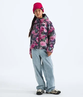 Dívčí bunda North Down Hooded Jacket – potisk