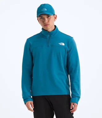 Pánský fleecový svetr Cedar Trail Grid s ½ zipem