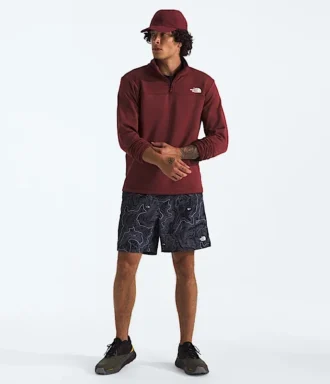 Pánský fleecový svetr Cedar Trail Grid s ½ zipem