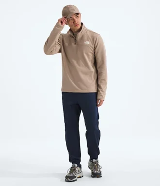 Pánský fleecový svetr Cedar Trail Grid s ½ zipem